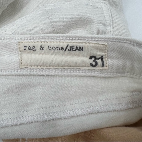 rag & bone Bright White Skinny Jeans Size 31 Women's - Picture 2 of 8